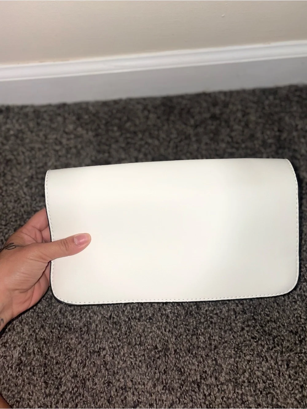 Coach Pink and White Signature Clutch